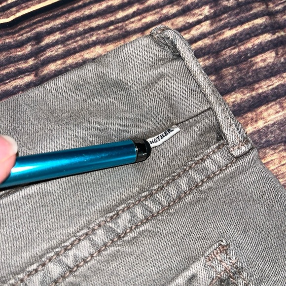 Mother Looker Ankle Jeans Size 25 Olive Dye Skinny Fit Stretch - Picture 8 of 8